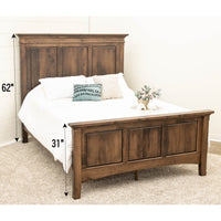 Dublin Amish Wood Panel Bed