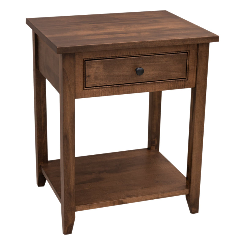 Dublin Amish 1-Drawer, Open Nightstand