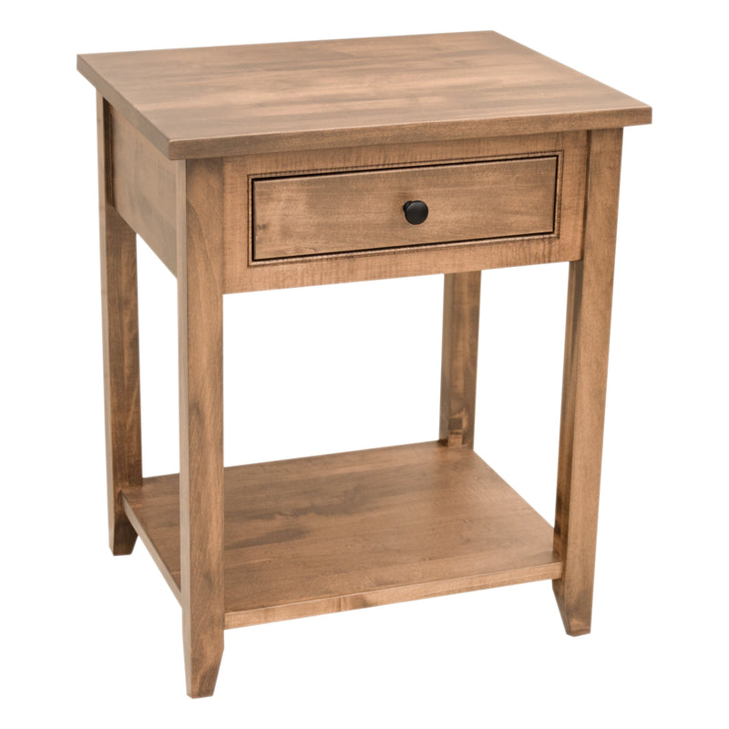 Dublin Amish 1-Drawer, Open Nightstand