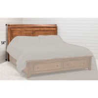 Dublin Amish Avondale Sleigh Solid Wood Headboard Only