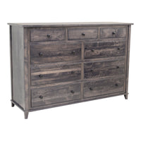 Dublin Amish 9-Drawer Tall Dresser