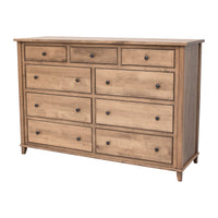 Dublin Amish 9-Drawer Tall Dresser