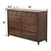 Dublin Amish 9-Drawer Tall Dresser