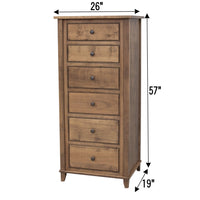 Dublin Amish 6-Drawer Lingerie Dresser
