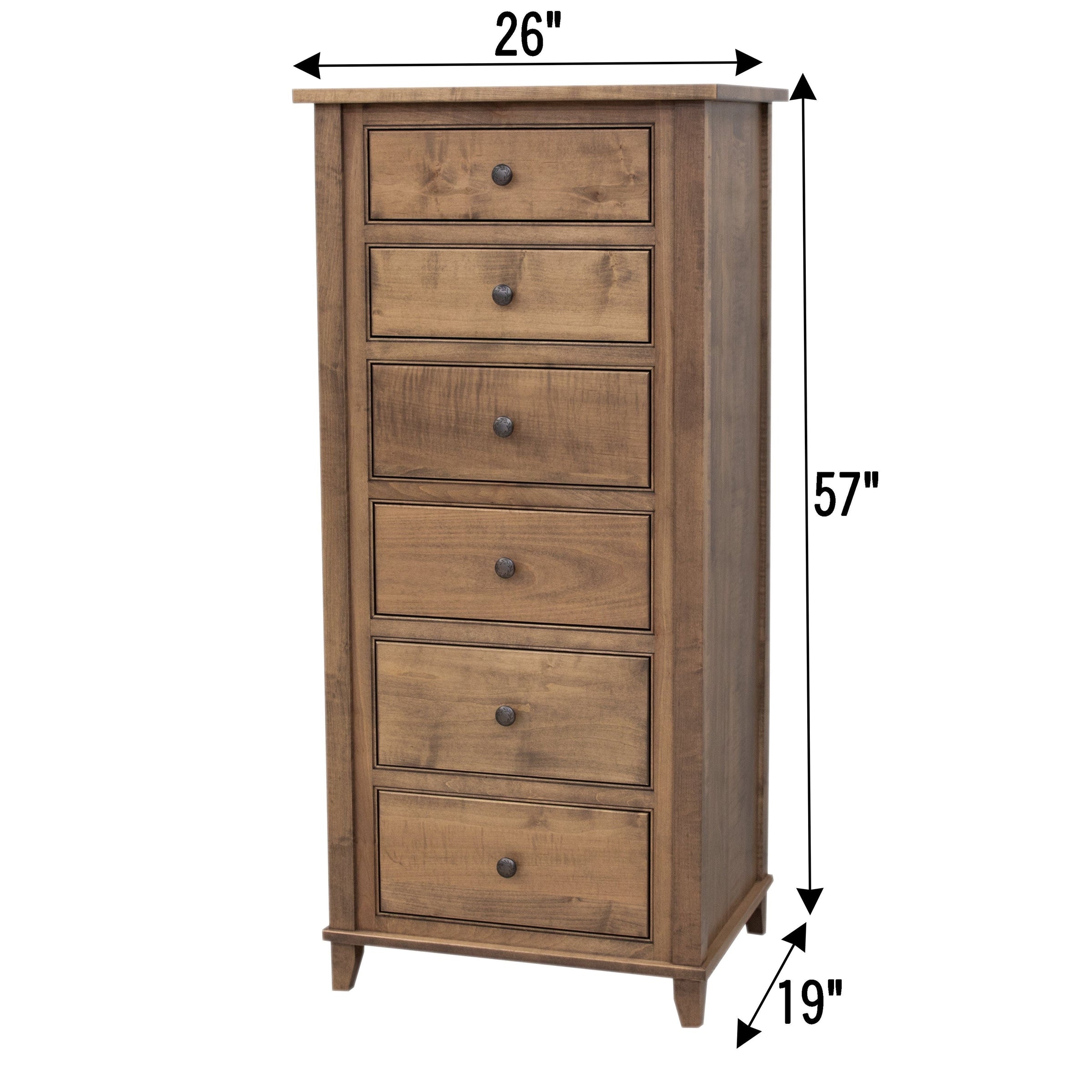 Dublin Amish 6-Drawer Lingerie Dresser