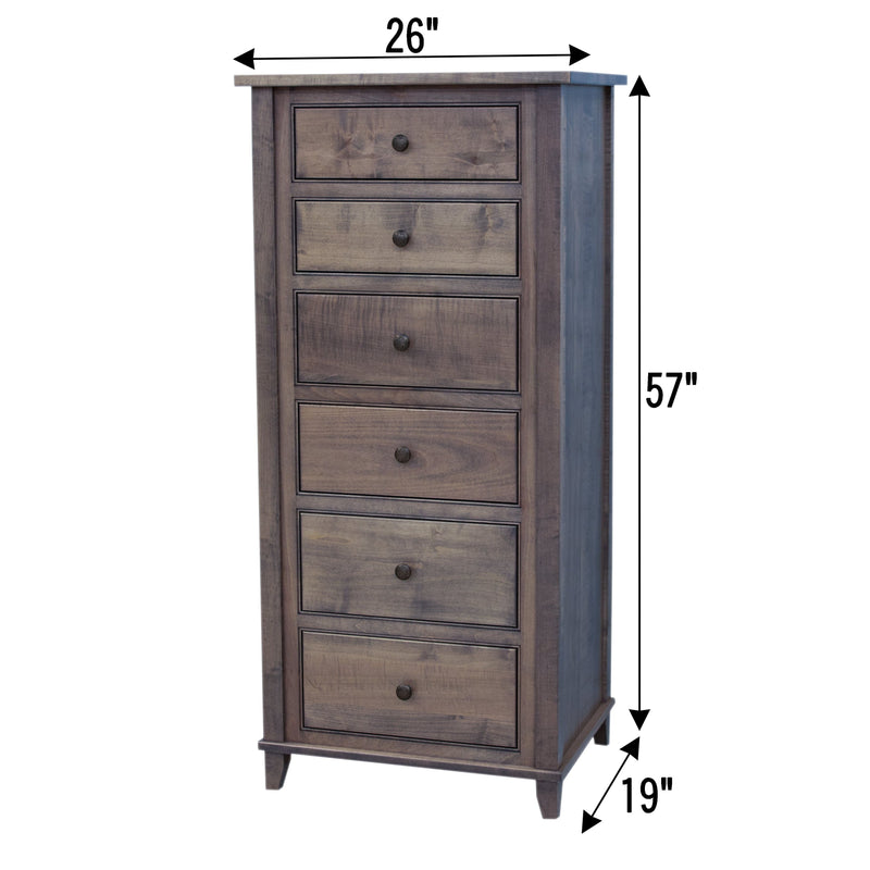 Dublin Amish 6-Drawer Lingerie Dresser