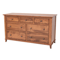 Dublin Amish 7-Drawer Low Dresser