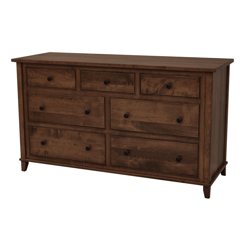 Dublin Amish 7-Drawer Low Dresser
