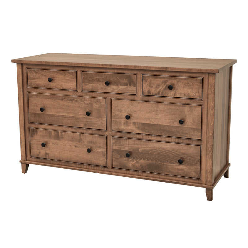 Dublin Amish 7-Drawer Low Dresser