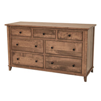 Dublin Amish 7-Drawer Low Dresser