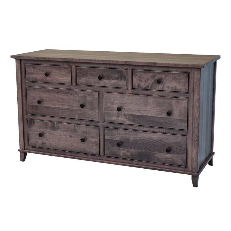 Dublin Amish 7-Drawer Low Dresser