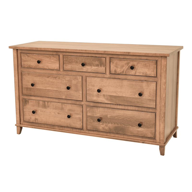 Dublin Amish 7-Drawer Low Dresser