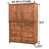 Dublin Amish Mule Chest Armoire