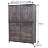Dublin Amish Mule Chest Armoire