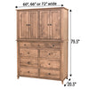 Dublin Amish Mule Chest Armoire
