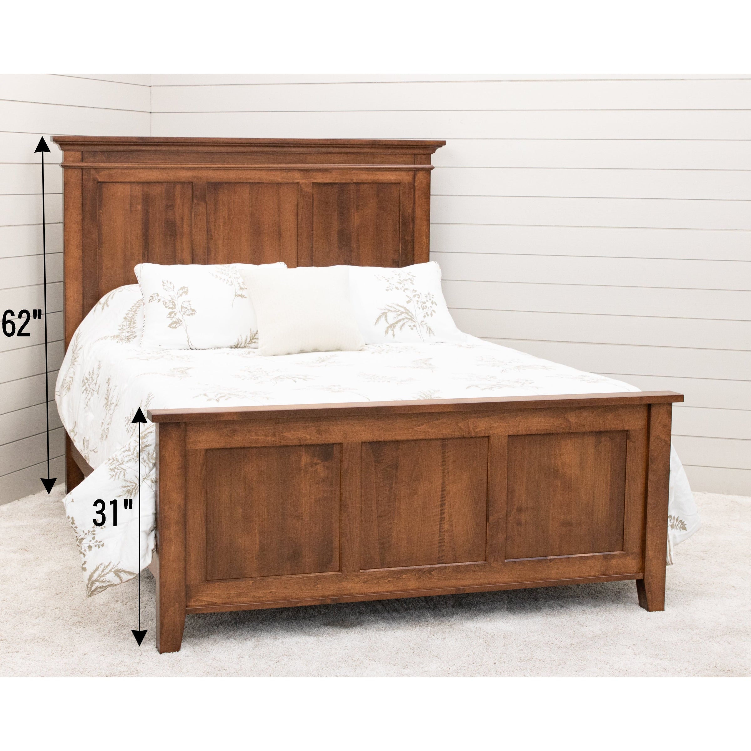 Dublin Amish Wood Panel Bed