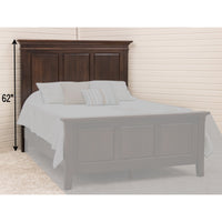 Dublin Amish Solid Wood Panel Headboard Only