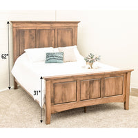 Dublin Amish Wood Panel Bed