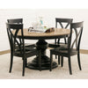 Buckeye X Back Black Wood Side Dining Chair | EB