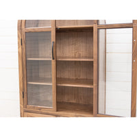Woodstock Walnut Wood Arched Display Cabinet | NAT