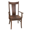 Emerald Hickory Wood Arm Dining Chair | BV