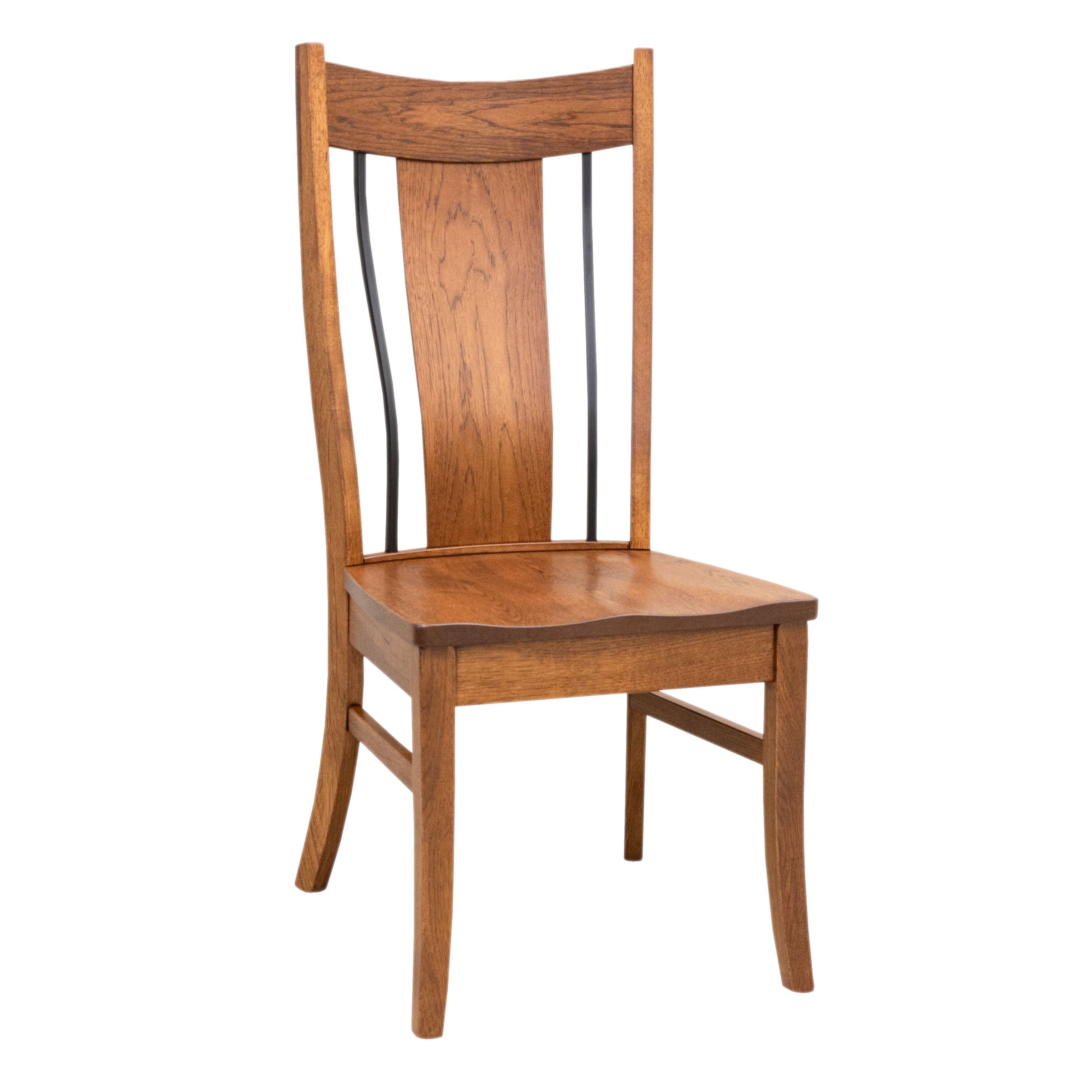 Emerald Hickory Wood Side Dining Chair | MC