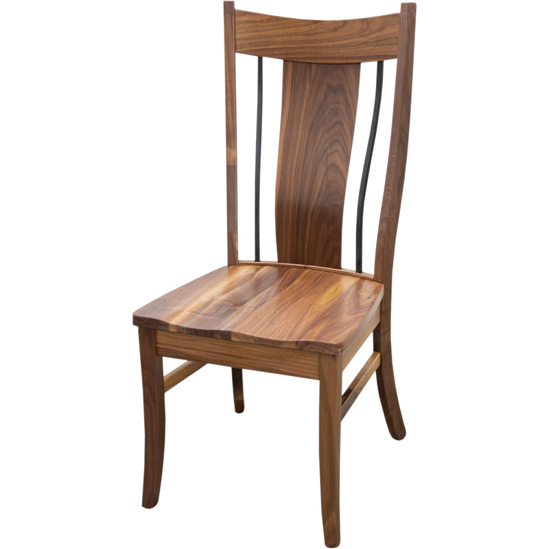 Emerald Walnut Wood Side Dining Chair | NAT