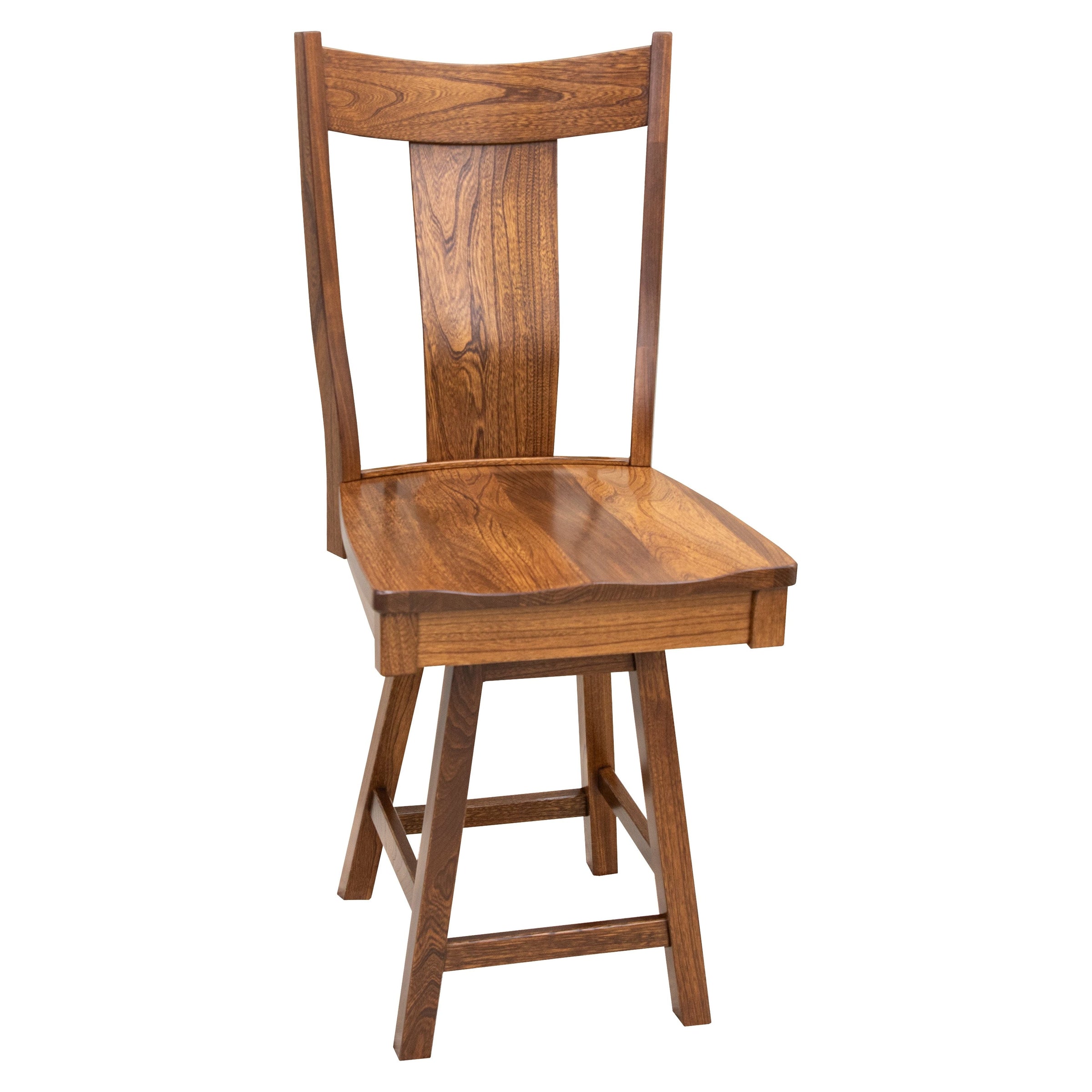 Emerald 24" Elm Wood Swivel Bar Stool | MC