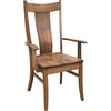 Emerald Hickory Wood Arm Dining Chair | CO