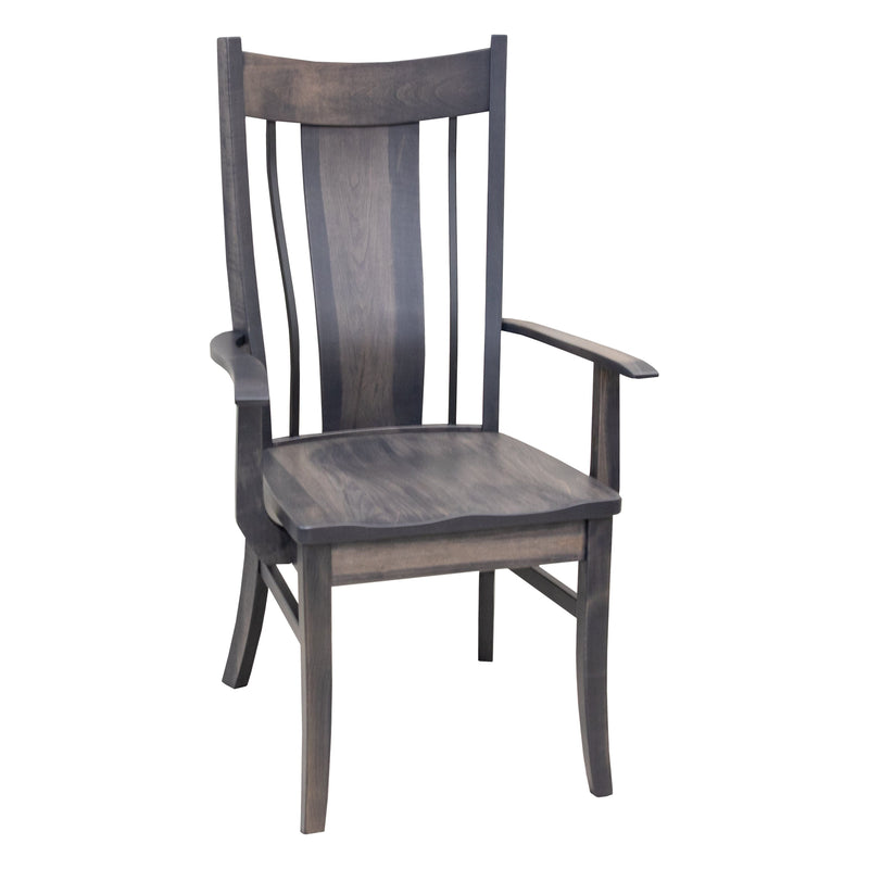 Emerald Maple Wood Arm Dining Chair | GS