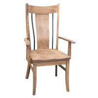Emerald Maple Wood Arm Dining Chair | WB