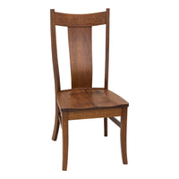 Emerald Rustic Quarter Sawn White Oak Wood Side Dining Chair | GB