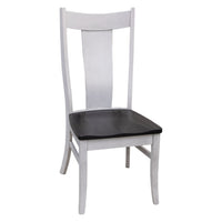 Emerald White & Wood Side Dining Chair | M-AV&GS