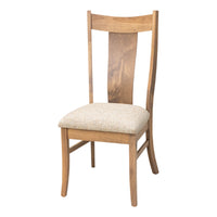 Emerald Hickory Wood Side Dining Chair with Fabric Seat | H-WB&16-150