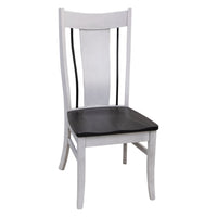 Emerald White & Wood Side Dining Chair | M-AV&GS