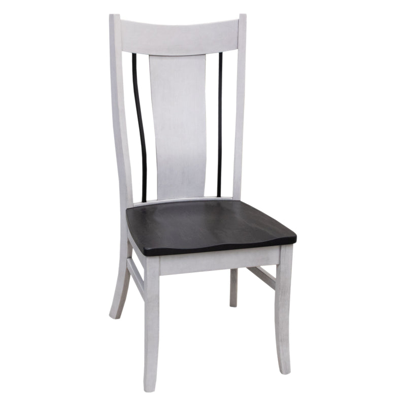 Emerald White & Wood Side Dining Chair | M-AV&GS