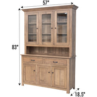 Eleanor Shaker Maple Wood Hutch | WB