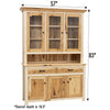 Eleanor Shaker Hickory Wood Hutch | NAT