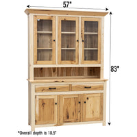 Eleanor Shaker Hickory Wood Hutch | NAT