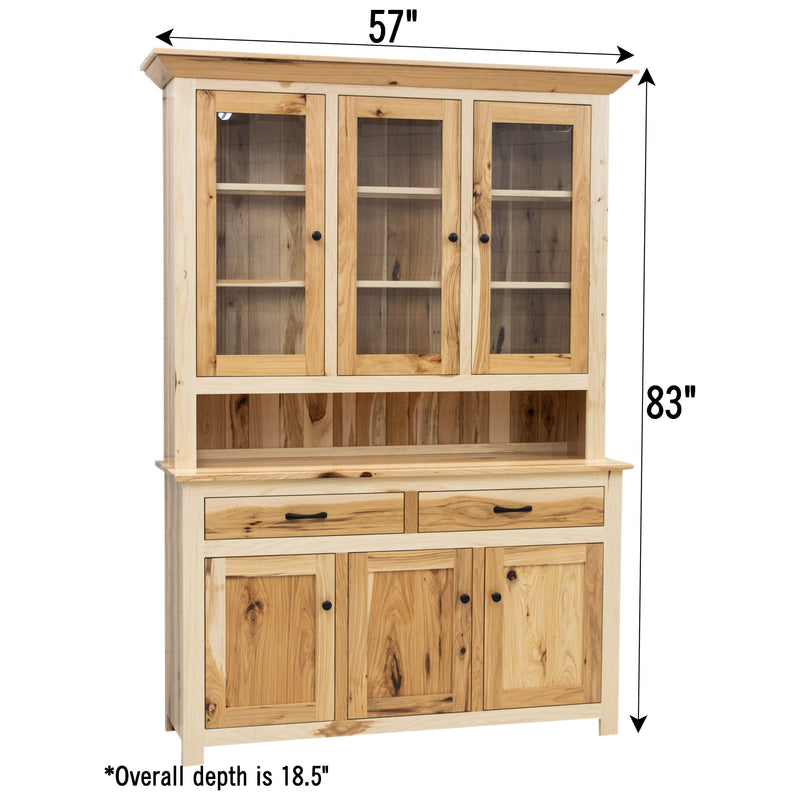 Eleanor Shaker Hickory Wood Hutch | NAT