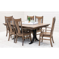 Ellipse Hickory Wood Extending Dining Table | CO
