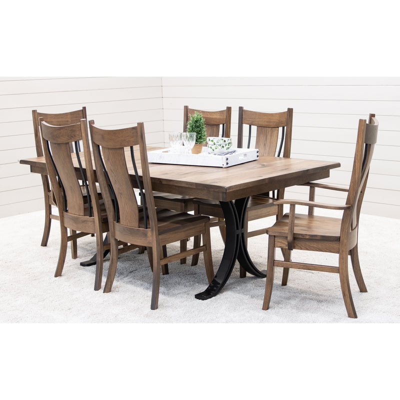 Ellipse Hickory Wood Extending Dining Table | CO