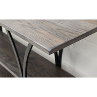 Ellipse Hickory Wood Sofa Table | GS