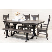 Ellipse Hickory Wood Extending Dining Table | GS