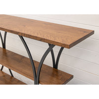 Ellipse Quarter Sawn White Oak Wood Sofa Table | ASB