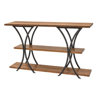 Ellipse Quarter Sawn White Oak Wood Sofa Table | ASB