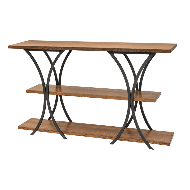 Ellipse Quarter Sawn White Oak Wood Sofa Table | ASB