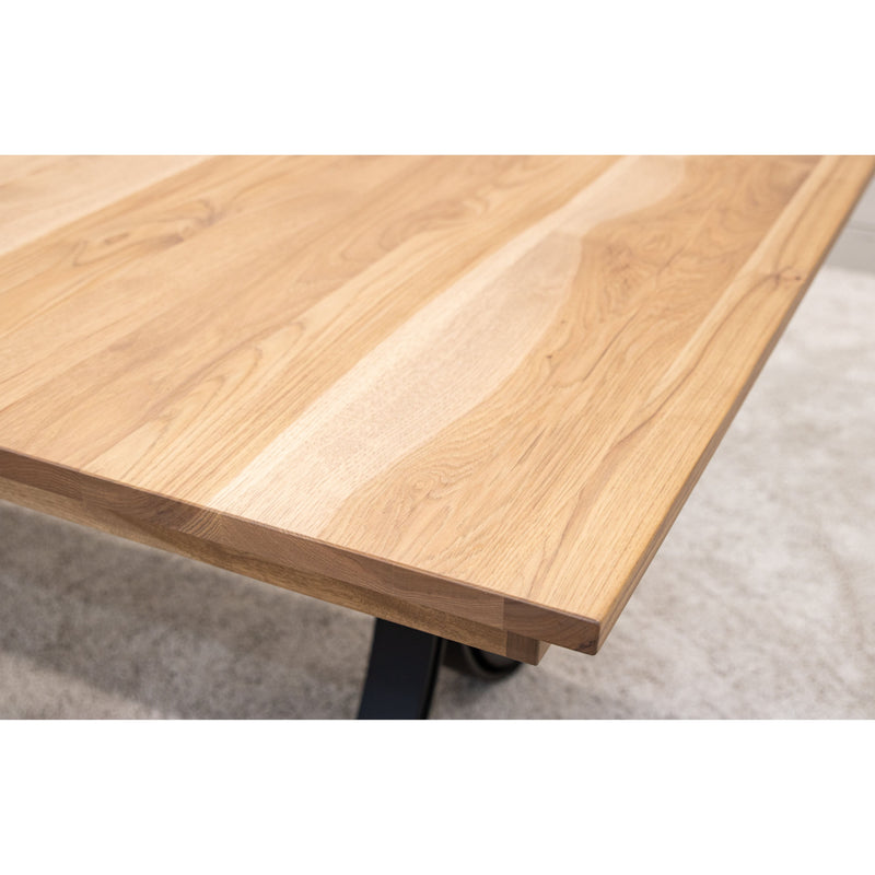 Ellipse Hickory Wood Extending Dining Table | WB