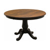 Erwin Round Black & Cherry Extending Dining Table | M-EB&C-GB