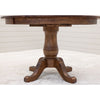 Erwin Round Hickory Wood Extending Dining Table | ASB